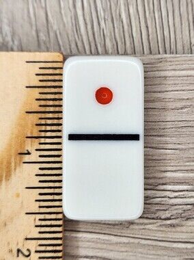 Blank 1 Replacement Domino Large Dot Shiny Color 1½ X ¾ X ¼ Dominoes